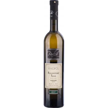 Víno Víno Rulandské Šedé pozdní sběr polosuché 2017 0,75 l Vinofol Novosedly