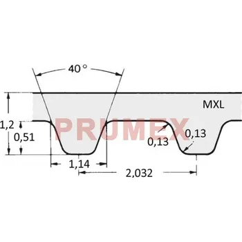 Autodíl Řemen ozubený 3984 MXL 012 (3,05 mm) optibelt ZR