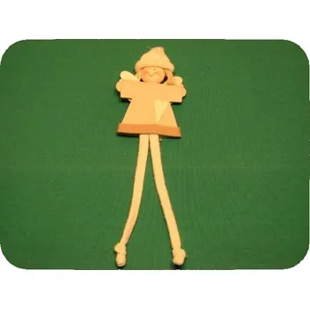 Vánoční dekorace Anděl nohatý 28cm