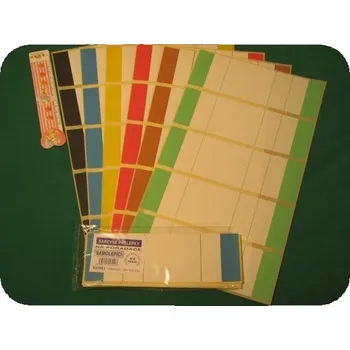 Přelepka samolepící š.62mm,d.190mm - na archu 5ks