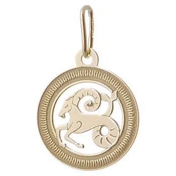 Přívěsek Přívěšek znamení Kozoroh ze žlutého zlata PA1766 + dárek zdarma