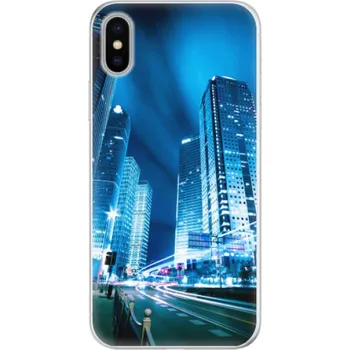 Pouzdro na mobilní telefon Silikonové pouzdro iSaprio - Night City Blue - iPhone X