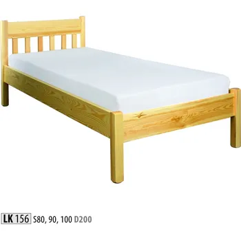 Postel ImportWorld Dřevěná postel 100x200 Druce (Barva dřeva: Ořech)