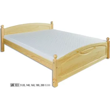 Nábytek ImportWorld Dřevěná postel 160x200 Nikol (Barva dřeva: Olše)