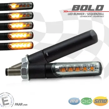Osvětlení pro motocykl HS MOTO - Německo Led sekvenční blinkry BOLD