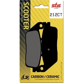Brzda pro motocykl SBS Friction - Dánsko 212CT brzdové destičky SBS pro skútry