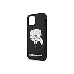 KLHCN61GLBK Karl Lagerfeld Embossed Glitter Kryt pro iPhone 11 Black