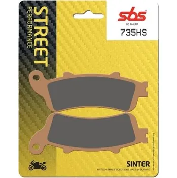 Brzda pro motocykl SBS Friction - Dánsko 735HS sintrované brzdové destičky SBS