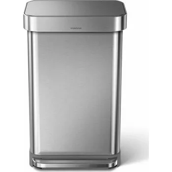 Odpadkový koš Pedálový odpadkový koš Simplehuman - 45 l, matná ocel, FPP - obdélníkový CW2024