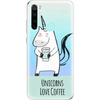 Pouzdro na mobilní telefon Odolné silikonové pouzdro iSaprio - Unicorns Love Coffee - Xiaomi Redmi Note 8