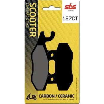 Brzda pro motocykl SBS Friction - Dánsko 197CT brzdové destičky SBS pro skútry