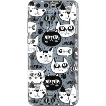 Pouzdro na mobilní telefon Silikonové pouzdro iSaprio - Cat pattern 03 - Huawei Honor 9