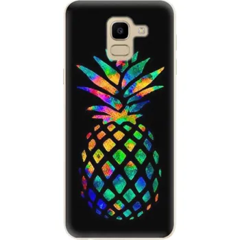 Pouzdro na mobilní telefon Odolné silikonové pouzdro iSaprio - Rainbow Pineapple - Samsung Galaxy J6