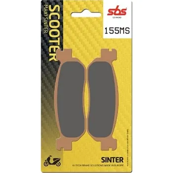 Brzda pro motocykl SBS Friction - Dánsko 155MS sintrované brzdové destičky SBS pro skútry