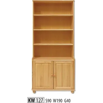 Knihovna ImportWorld Knihovna Parker masiv v190 x š90 x h40 cm (Barva dřeva: Olše)