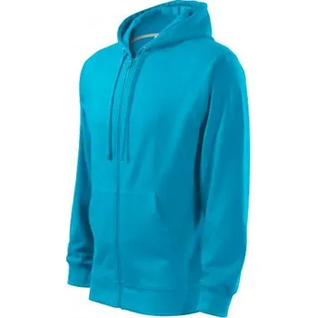 Pánská mikina MALFINI Mikina TRENDY ZIPPER MAN, různé barvy Velikost XXXL tyrkysové