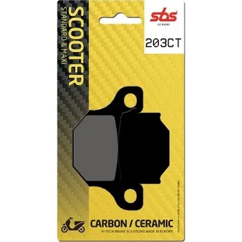 Brzda pro motocykl SBS Friction - Dánsko 203CT brzdové destičky SBS pro skútry