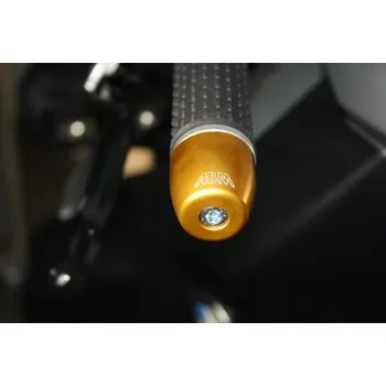 ABM Německo ABM Basic CNC hliníková závažíčka koncovky řidítek řidítka barva: zlatá