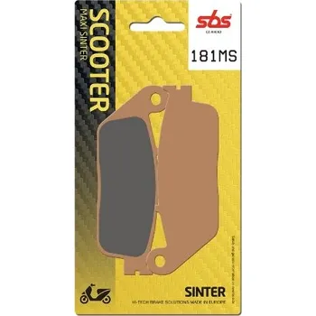 Brzda pro motocykl SBS Friction - Dánsko 181MS sintrované brzdové destičky SBS pro skútry