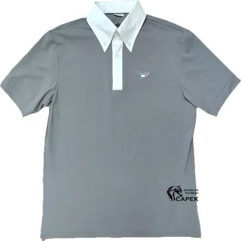 Závodní pánské triko Equiline -MARCUS- - Šedá - M