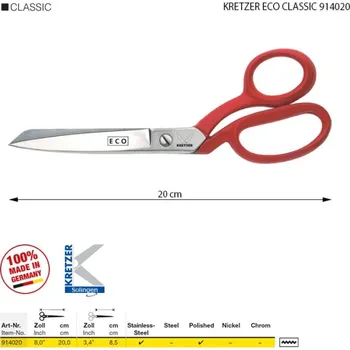 Krejčovské nůžky Nůžky KRETZER ECO CLASSIC 914020