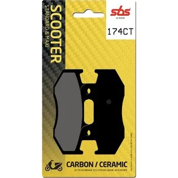 Brzda pro motocykl SBS Friction - Dánsko 174CT brzdové destičky SBS pro skútry