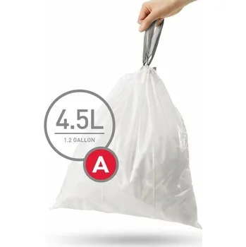 Pytle na odpadky Typ A - sáčky do odpadkového koše Simplehuman 4,5 l, zatahovací, 30 ks CW0160