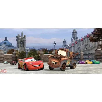 Fototapeta Vliesová fototapeta dětská Auta v Londýně FTDNH-5324 / Vliesové fototapety dětské Disney Cars in London (202 x 90cm) AG Design