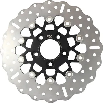 Brzda pro motocykl EBC - Brakes Brzdový kotouč EBC RSD018CBLK černá/chrom
