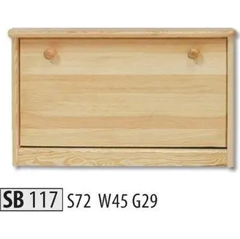 Botník ImportWorld Botník Cedric masiv v45 x š72 x h29 cm (Barva dřeva: Olše)