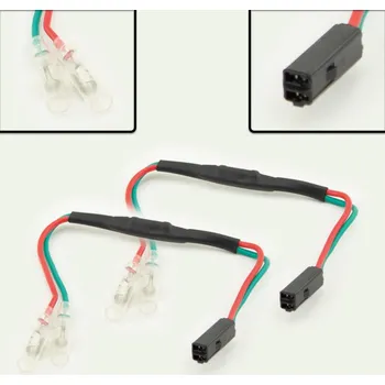 Osvětlení pro motocykl HS MOTO - Německo Honda, Kawasaki kabelový adaptér s odporem pro blinkry