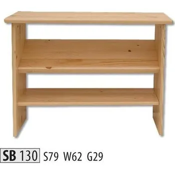 Botník ImportWorld Botník Irma masiv v62 x š79 x h29 cm (Barva dřeva: Olše)