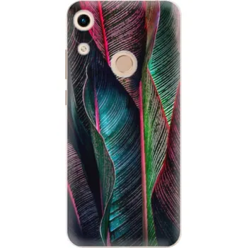 Pouzdro na mobilní telefon Odolné silikonové pouzdro iSaprio - Black Leaves - Huawei Honor 8A