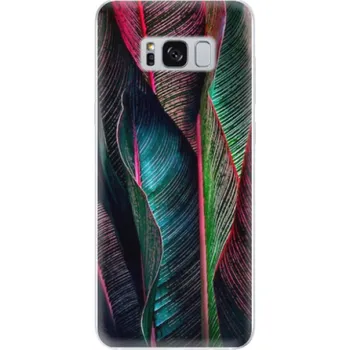 Pouzdro na mobilní telefon Odolné silikonové pouzdro iSaprio - Black Leaves - Samsung Galaxy S8