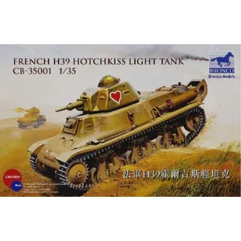 Plastikový model Bronco 1/35 French H39 Hotchkiss Light Tank