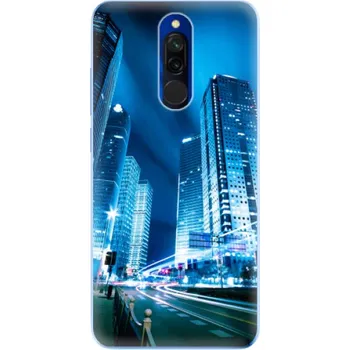 Pouzdro na mobilní telefon Odolné silikonové pouzdro iSaprio - Night City Blue - Xiaomi Redmi 8