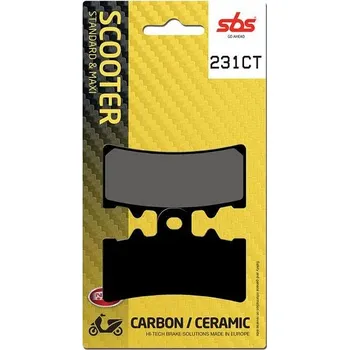 Brzda pro motocykl SBS Friction - Dánsko 231CT brzdové destičky SBS pro skútry