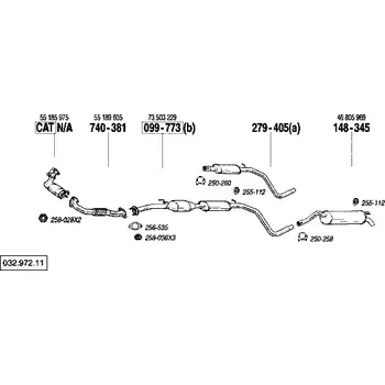 Katalyzátor katalyzátor Bosal 099-773