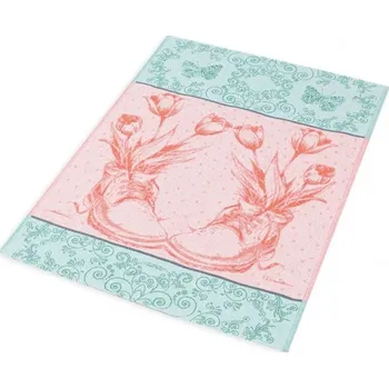 Utěrka frolen Kuchyňská utěrka - BOTA S KVĚTINOU - oranžová barva: oranž - 2ks