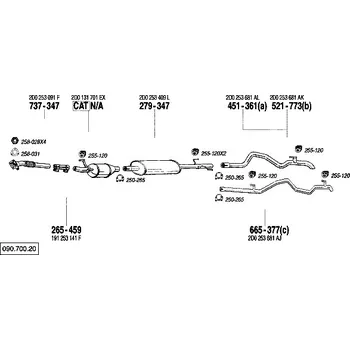 Výfuková trubka výfuková trubka zadní LWB Bosal 521-773