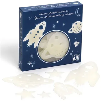 samolepka Djeco Fosforeskující samolepky na zeď vesmír