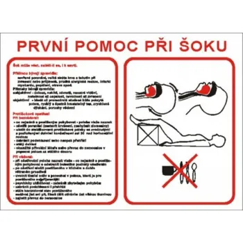 Bezpečnostní značky První pomoc při šoku A3 Plast