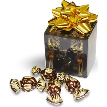 Bonboniéra Selllot, s.r.o., K Hájům 34, 155 00 Praha 5 - Vyrobeno v Itálii Kávové pralinky v dárkové krabičce s rozetou 210 g