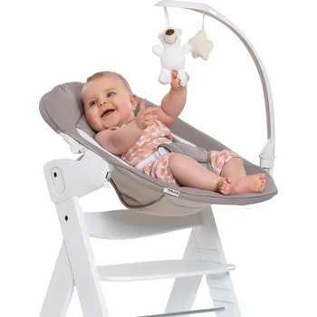 Jídelní židlička Hauck Alpha Bouncer Deluxe - Sand