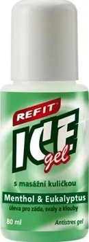 Masážní přípravek Refit Ice gel Menthol & Eukalyptus roll-on 80 ml