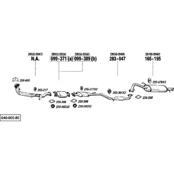 Katalyzátor katalyzátor Bosal 099-389