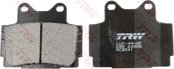 TRW MCB659 Organic Allround Kit pastiglie freno per Suzuki GSX Assale Anteriore e Altre Moto