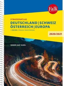 Falk Strassenatlas: Deutschland, Schweiz, Österreich, Europa 2020/2021 1:300 000 - Marco Polo [DE] (2019, kroužková)
