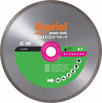 Řezný kotouč Diamantový celoobvodový kotouč JC190 230x25,4 Kapriol