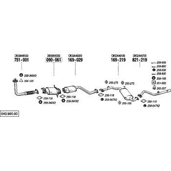 Katalyzátor katalyzátor Bosal 090-061